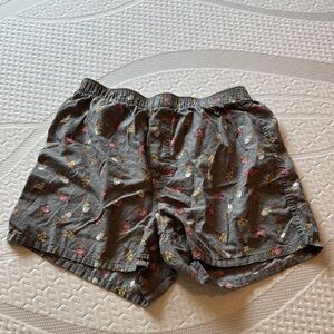Gray Ice Cream Print Boxers